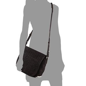 ALEXANDER WANG MIA SLING BAG SUEDE BLACK